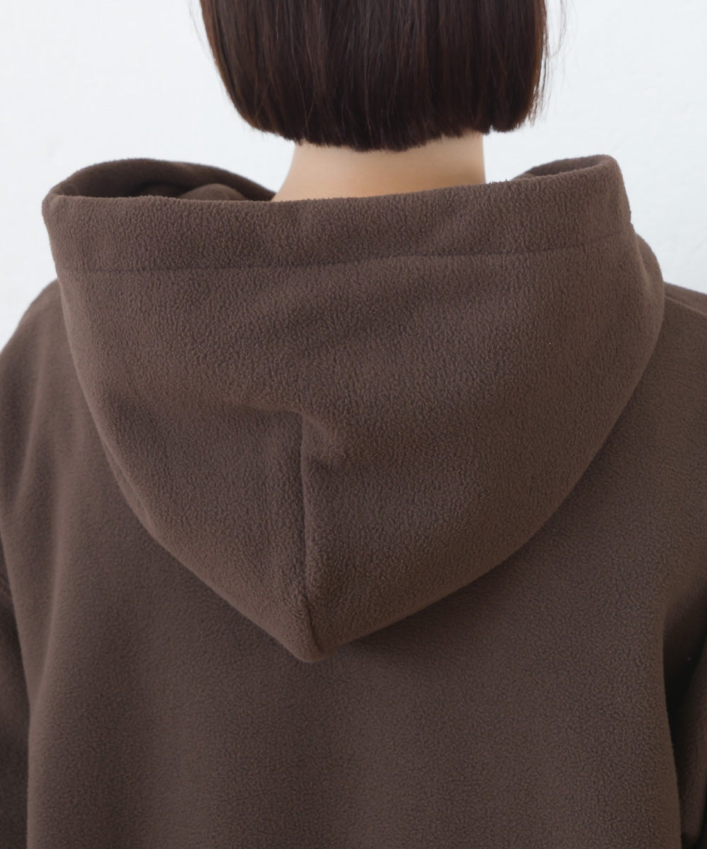 【DISCUS×OMNES】フリースプルオーバー長袖パーカー【254W430OMN094】