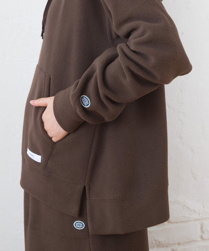 【DISCUS×OMNES】フリースプルオーバー長袖パーカー【254W430OMN094】