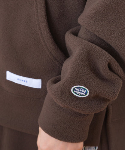 【DISCUS×OMNES】フリースプルオーバー長袖パーカー【254W430OMN094】