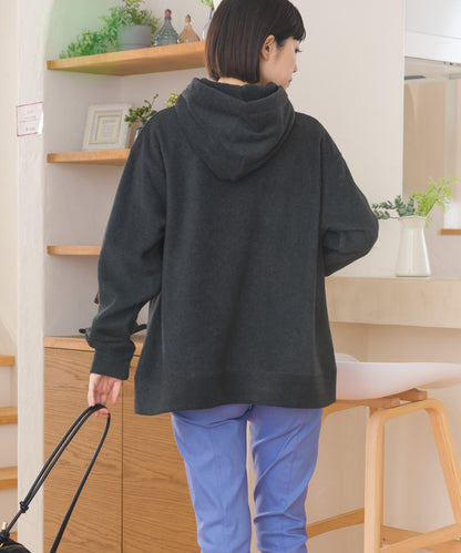 【DISCUS×OMNES】フリースプルオーバー長袖パーカー【254W430OMN094】