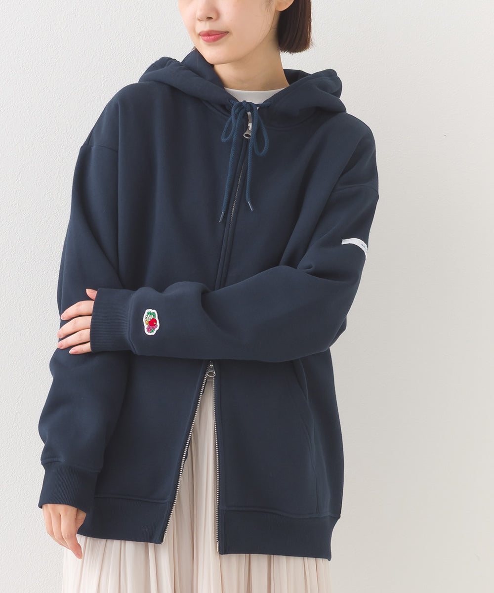 【OMNES×FRUIT OF THE LOOM】裏起毛スウェットフルジップパーカー【254W430OMN095】
