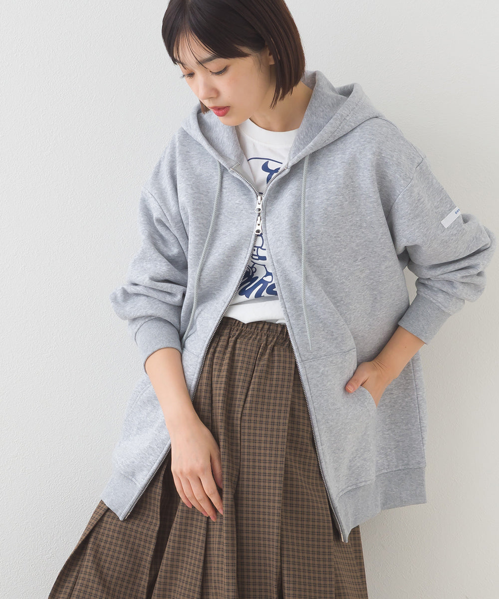 【OMNES×FRUIT OF THE LOOM】裏起毛スウェットフルジップパーカー【254W430OMN095】