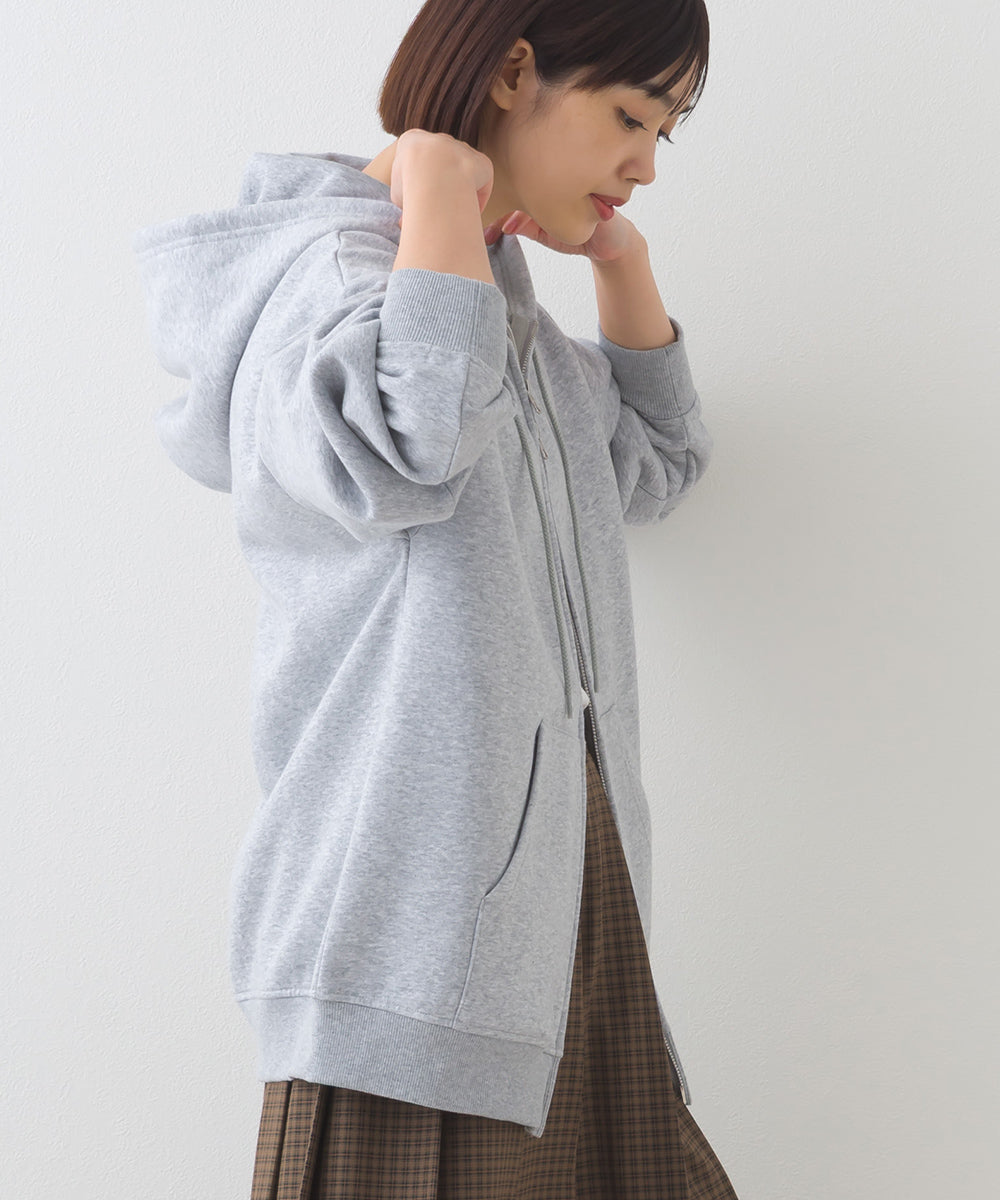 【OMNES×FRUIT OF THE LOOM】裏起毛スウェットフルジップパーカー【254W430OMN095】
