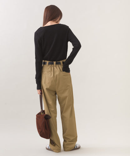 【OMNES】テレコスクエアネック長袖トップス【254W431OMN123】