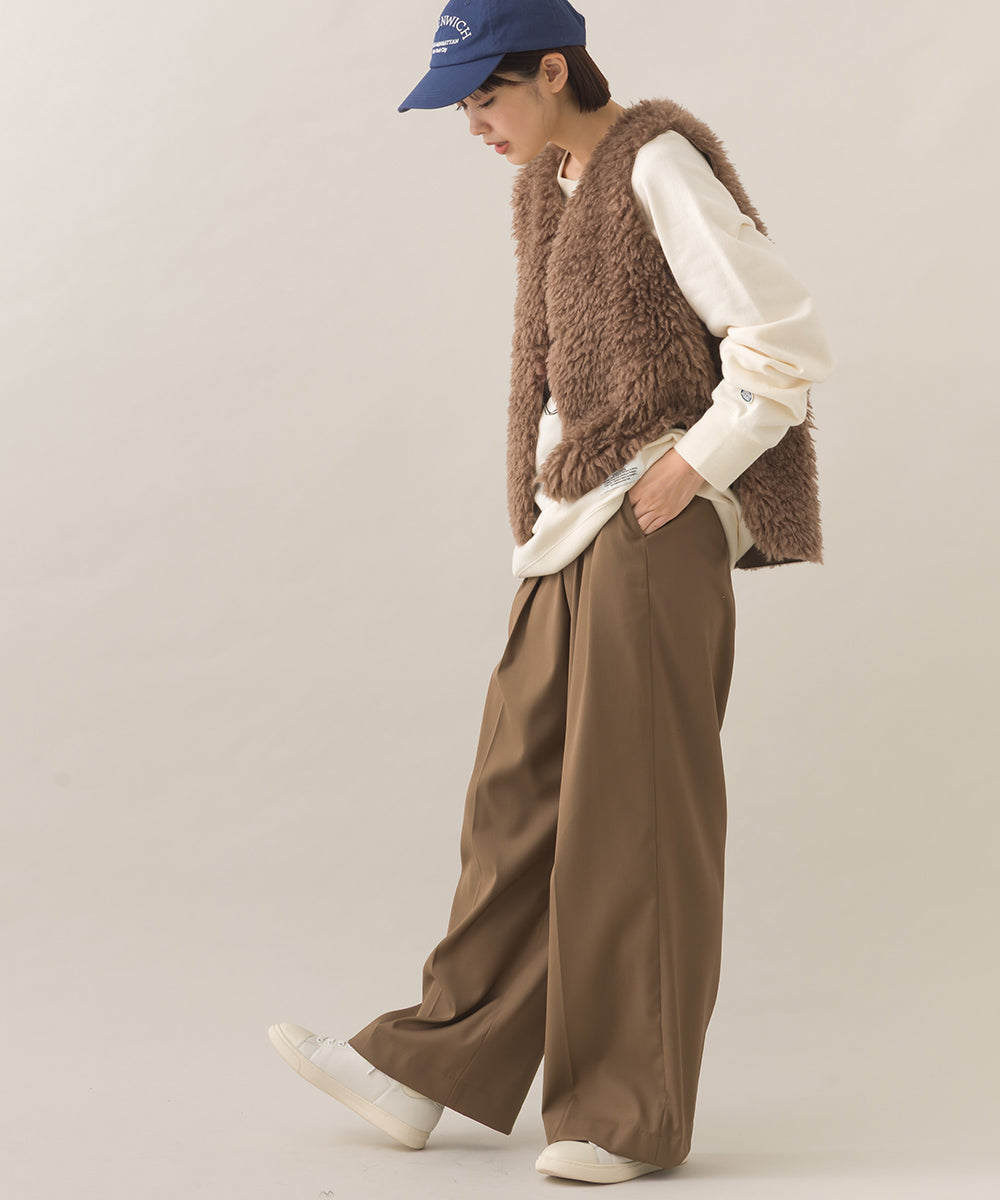 【BEAUTIFUL FRIDAY】ツータックストレートパンツ【254W432BFR010】