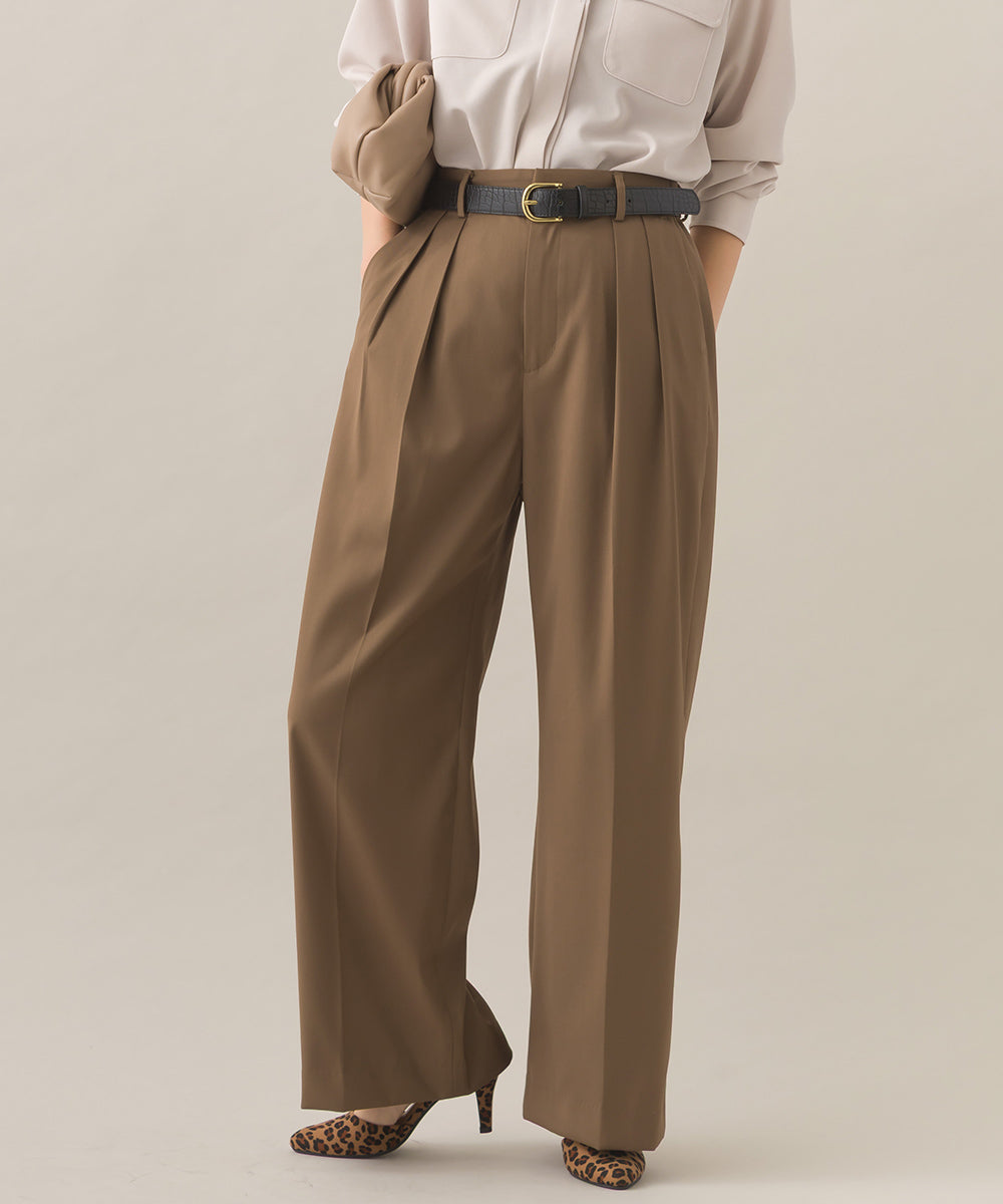 【BEAUTIFUL FRIDAY】ツータックストレートパンツ【254W432BFR010】