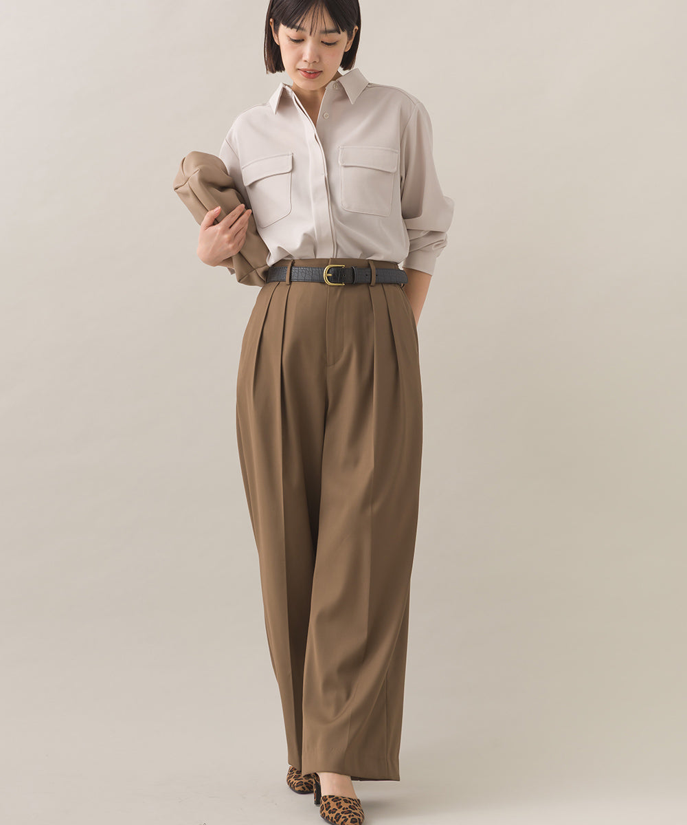 【BEAUTIFUL FRIDAY】ツータックストレートパンツ【254W432BFR010】