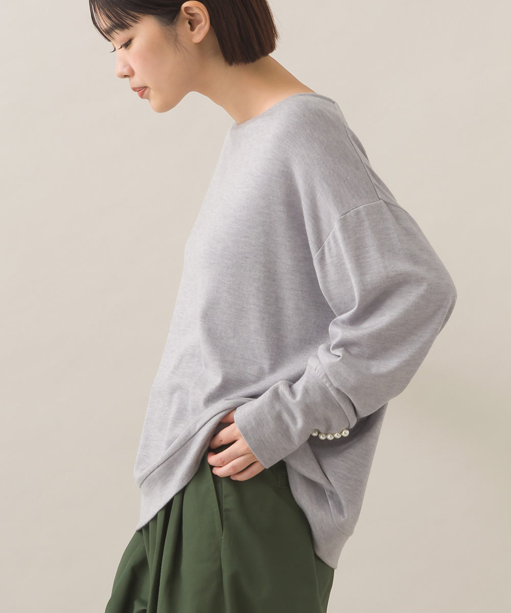 【BEAUTIFUL FRIDAY】袖パールニットソープルオーバー【254W431BFR013】