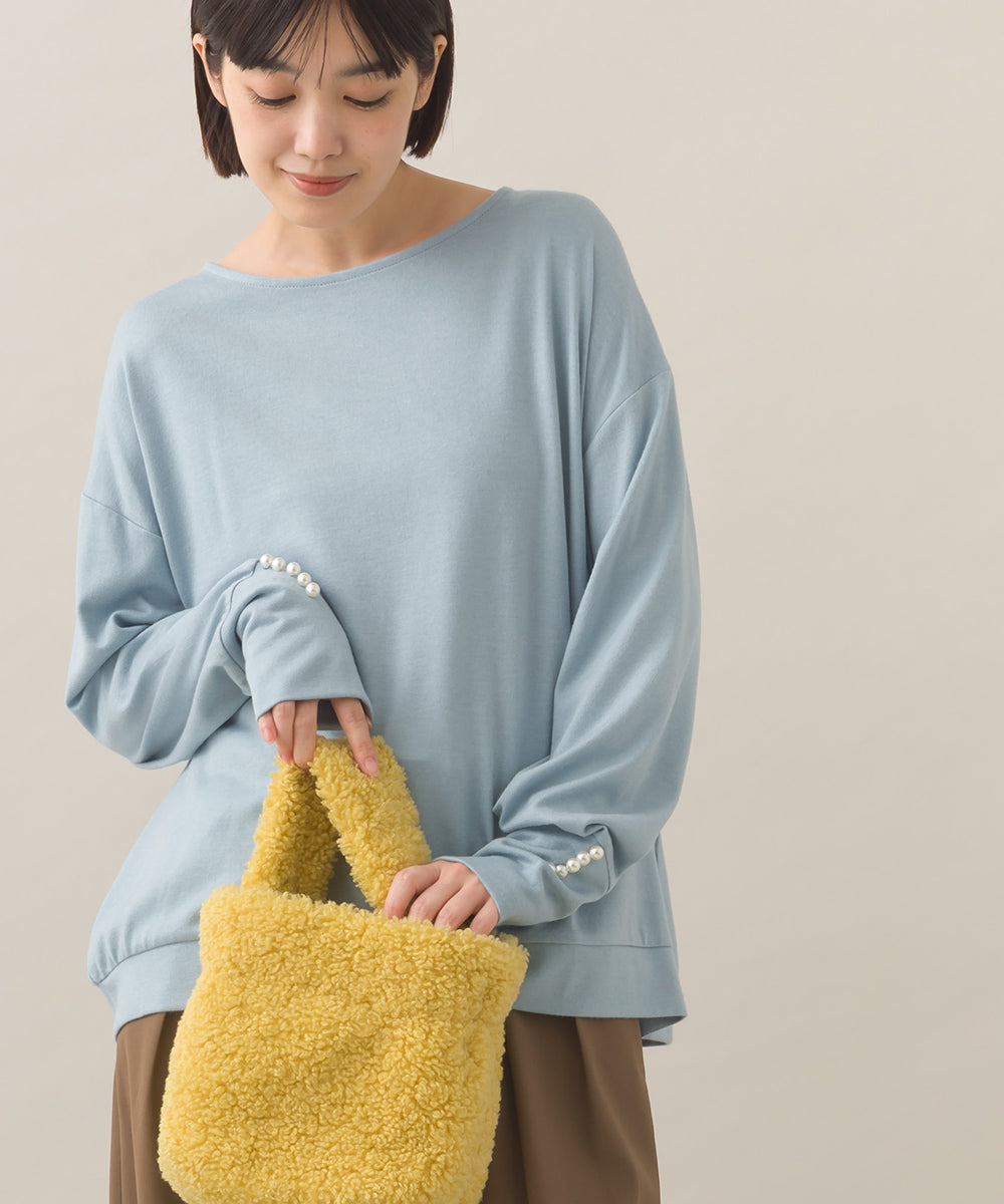 【BEAUTIFUL FRIDAY】袖パールニットソープルオーバー【254W431BFR013】