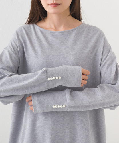 【BEAUTIFUL FRIDAY】袖パールニットソープルオーバー【254W431BFR013】