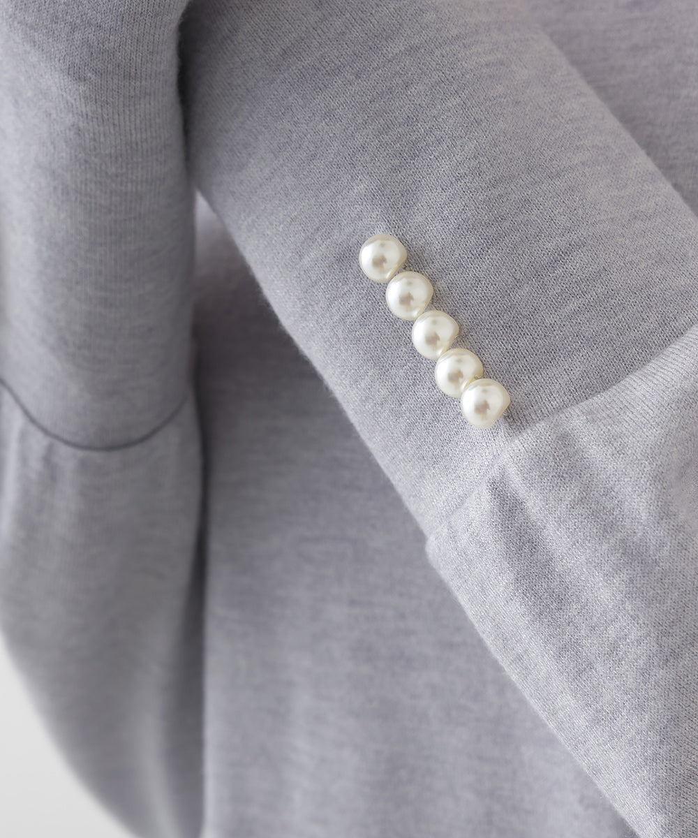 【BEAUTIFUL FRIDAY】袖パールニットソープルオーバー【254W431BFR013】