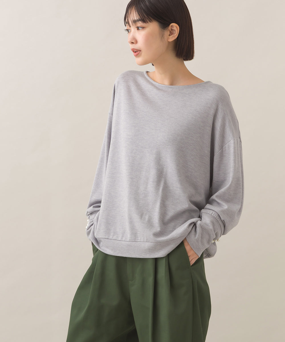 【BEAUTIFUL FRIDAY】袖パールニットソープルオーバー【254W431BFR013】