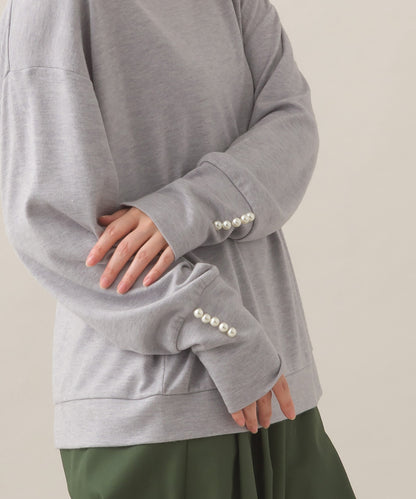 【BEAUTIFUL FRIDAY】袖パールニットソープルオーバー【254W431BFR013】