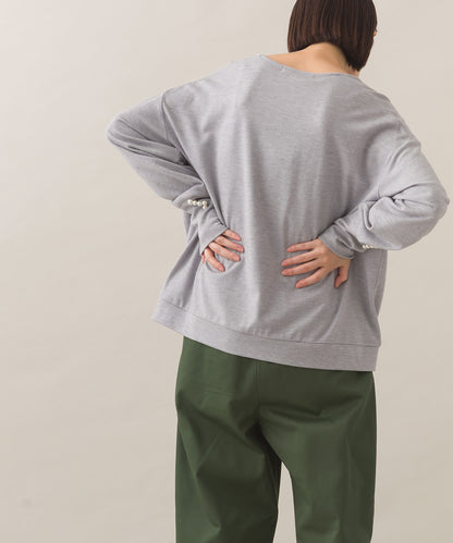 【BEAUTIFUL FRIDAY】袖パールニットソープルオーバー【254W431BFR013】