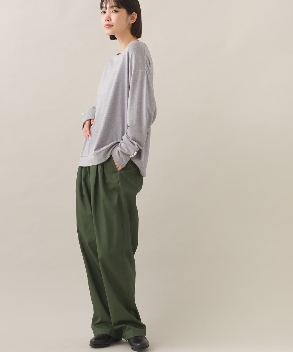 【BEAUTIFUL FRIDAY】袖パールニットソープルオーバー【254W431BFR013】