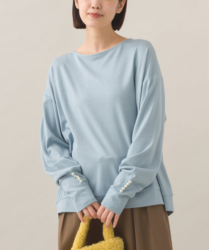 【BEAUTIFUL FRIDAY】袖パールニットソープルオーバー【254W431BFR013】