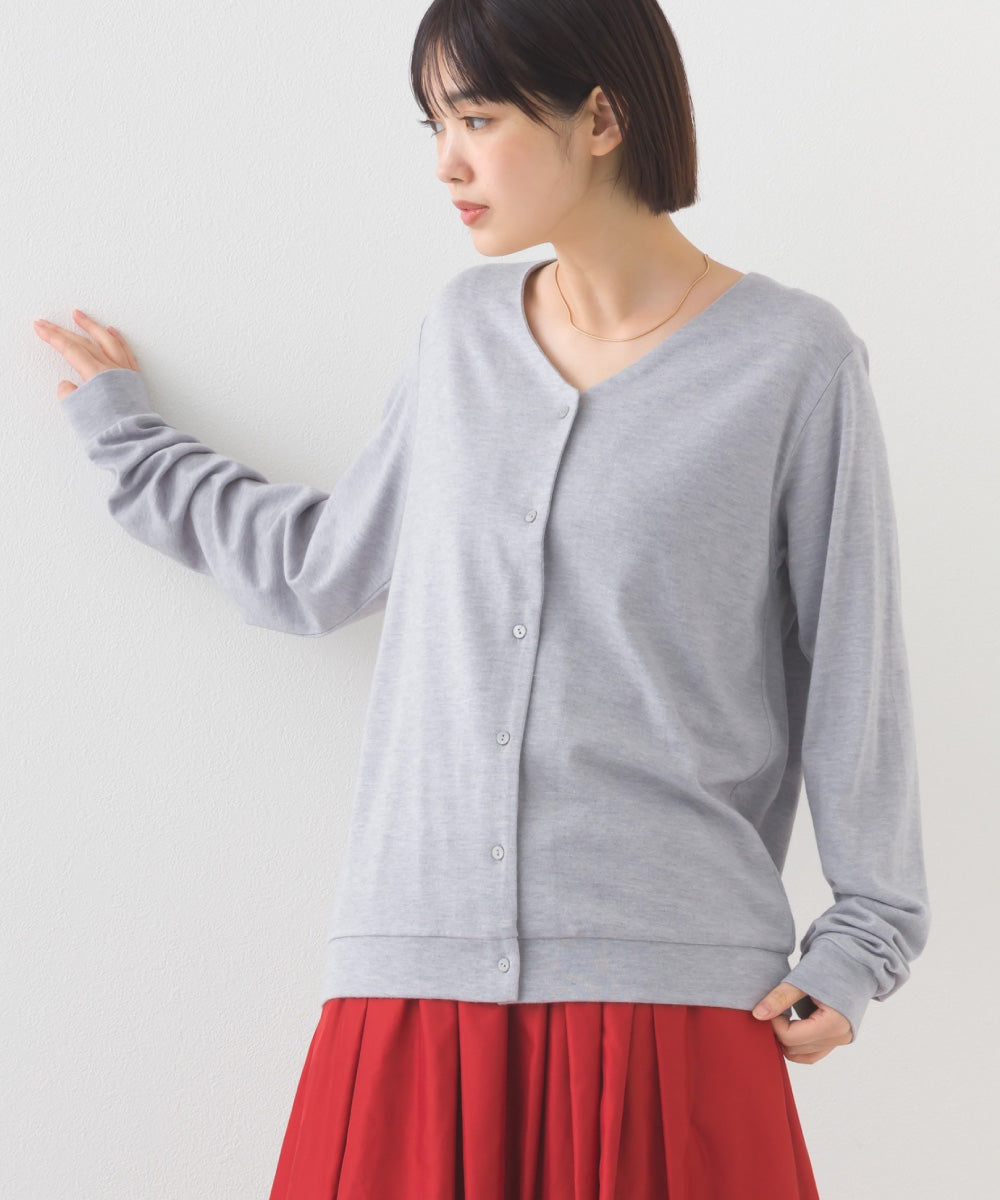 【BEAUTIFUL FRIDAY】ニットソーVネックカーディガン【254W431BFR014】