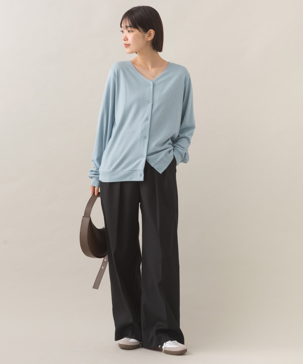 【BEAUTIFUL FRIDAY】ニットソーVネックカーディガン【254W431BFR014】