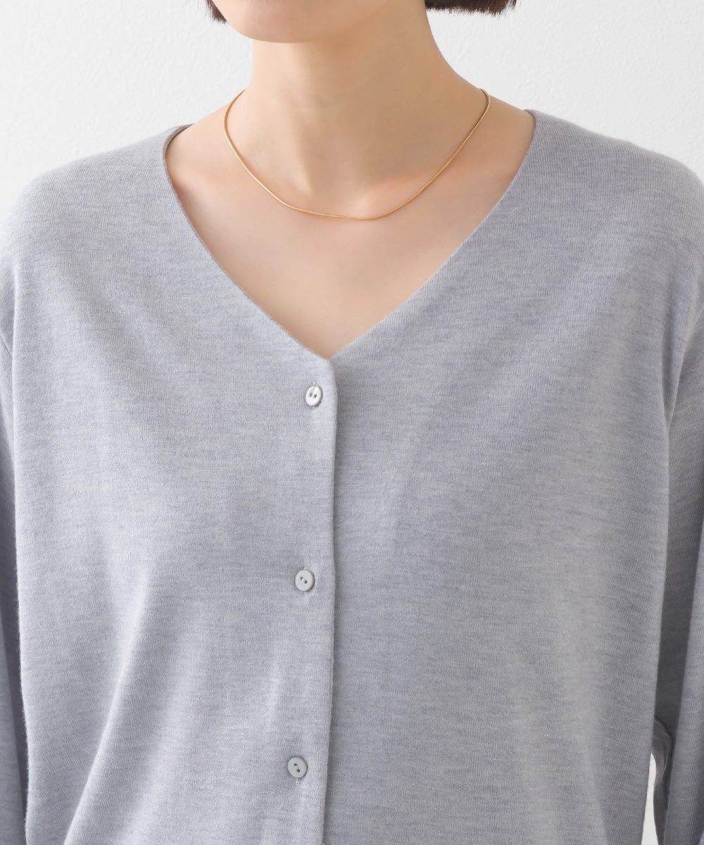 【BEAUTIFUL FRIDAY】ニットソーVネックカーディガン【254W431BFR014】