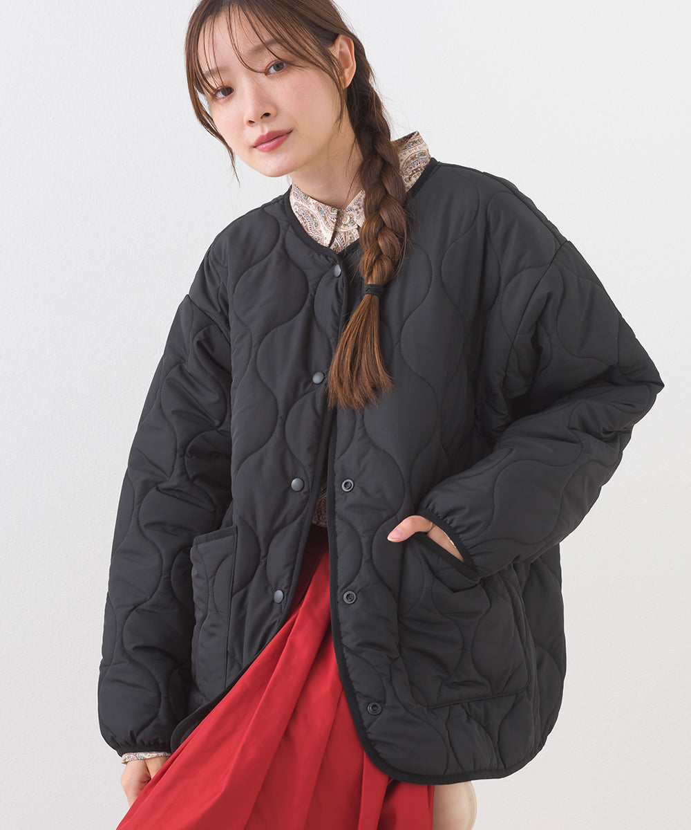 【BEAUTIFUL FRIDAY】キルティングノーカラージャケット【254W436BFR015】