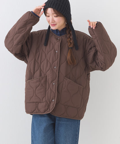【BEAUTIFUL FRIDAY】キルティングノーカラージャケット【254W436BFR015】