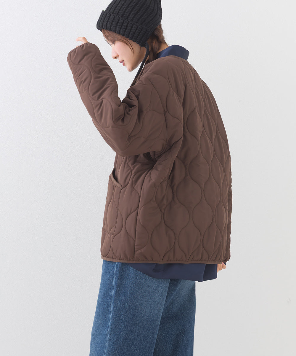 【BEAUTIFUL FRIDAY】キルティングノーカラージャケット【254W436BFR015】