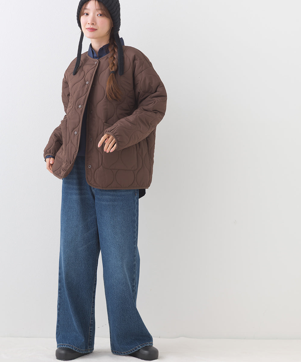 【BEAUTIFUL FRIDAY】キルティングノーカラージャケット【254W436BFR015】