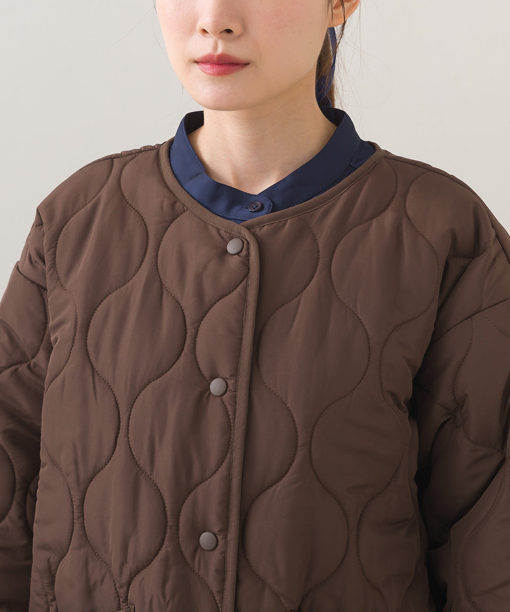 【BEAUTIFUL FRIDAY】キルティングノーカラージャケット【254W436BFR015】