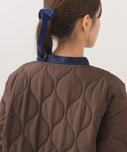 【BEAUTIFUL FRIDAY】キルティングノーカラージャケット【254W436BFR015】