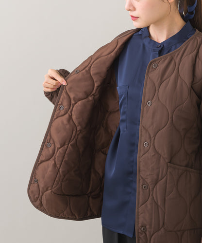 【BEAUTIFUL FRIDAY】キルティングノーカラージャケット【254W436BFR015】