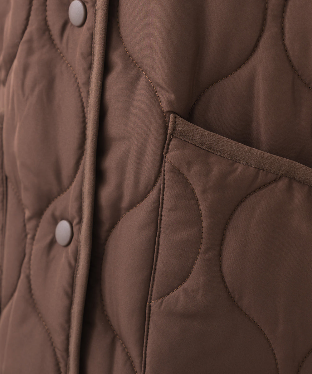 【BEAUTIFUL FRIDAY】キルティングノーカラージャケット【254W436BFR015】