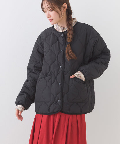 【BEAUTIFUL FRIDAY】キルティングノーカラージャケット【254W436BFR015】