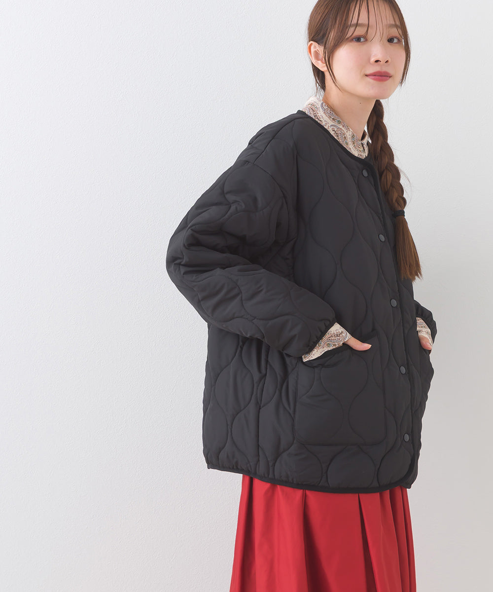 【BEAUTIFUL FRIDAY】キルティングノーカラージャケット【254W436BFR015】