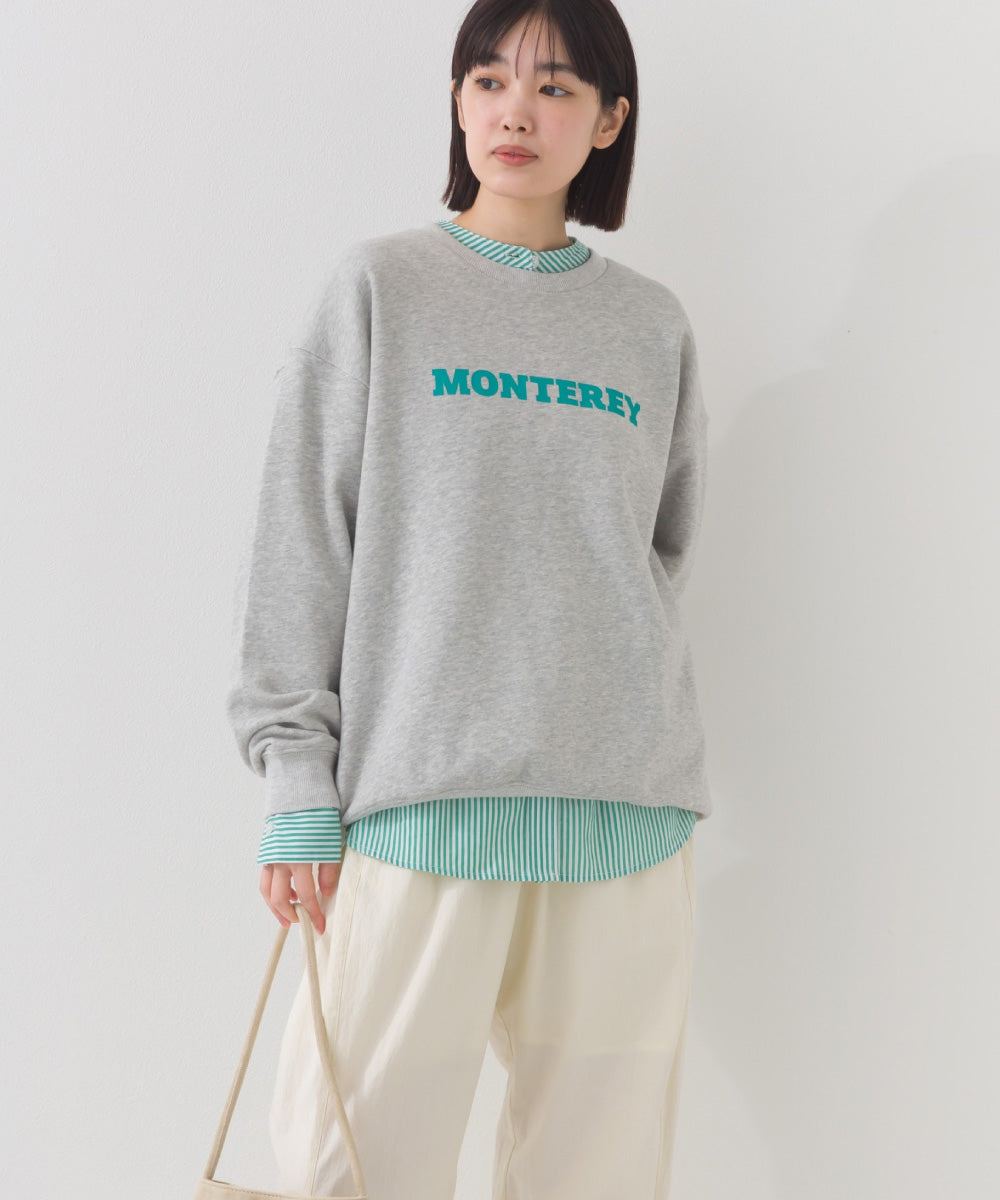 【OMNES】テック裏毛 オーバーサイズロゴスウェットトップス MONTEREY UVカット付【261W430OMN010】