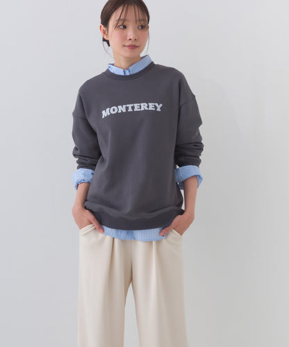 【OMNES】テック裏毛 オーバーサイズロゴスウェットトップス MONTEREY UVカット付【261W430OMN010】
