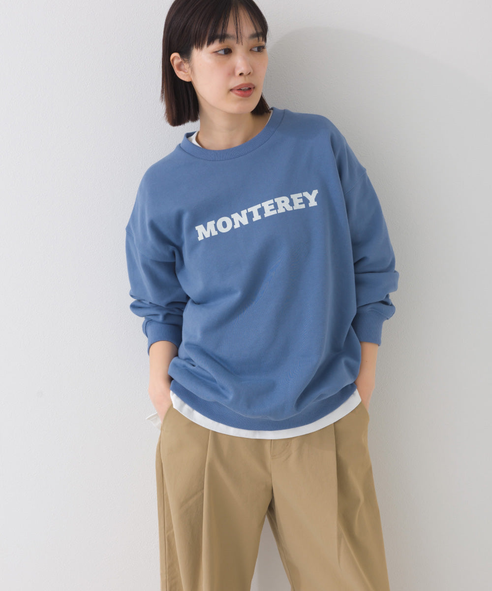 【OMNES】テック裏毛 オーバーサイズロゴスウェットトップス MONTEREY UVカット付【261W430OMN010】