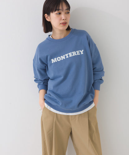 【OMNES】テック裏毛 オーバーサイズロゴスウェットトップス MONTEREY UVカット付【261W430OMN010】