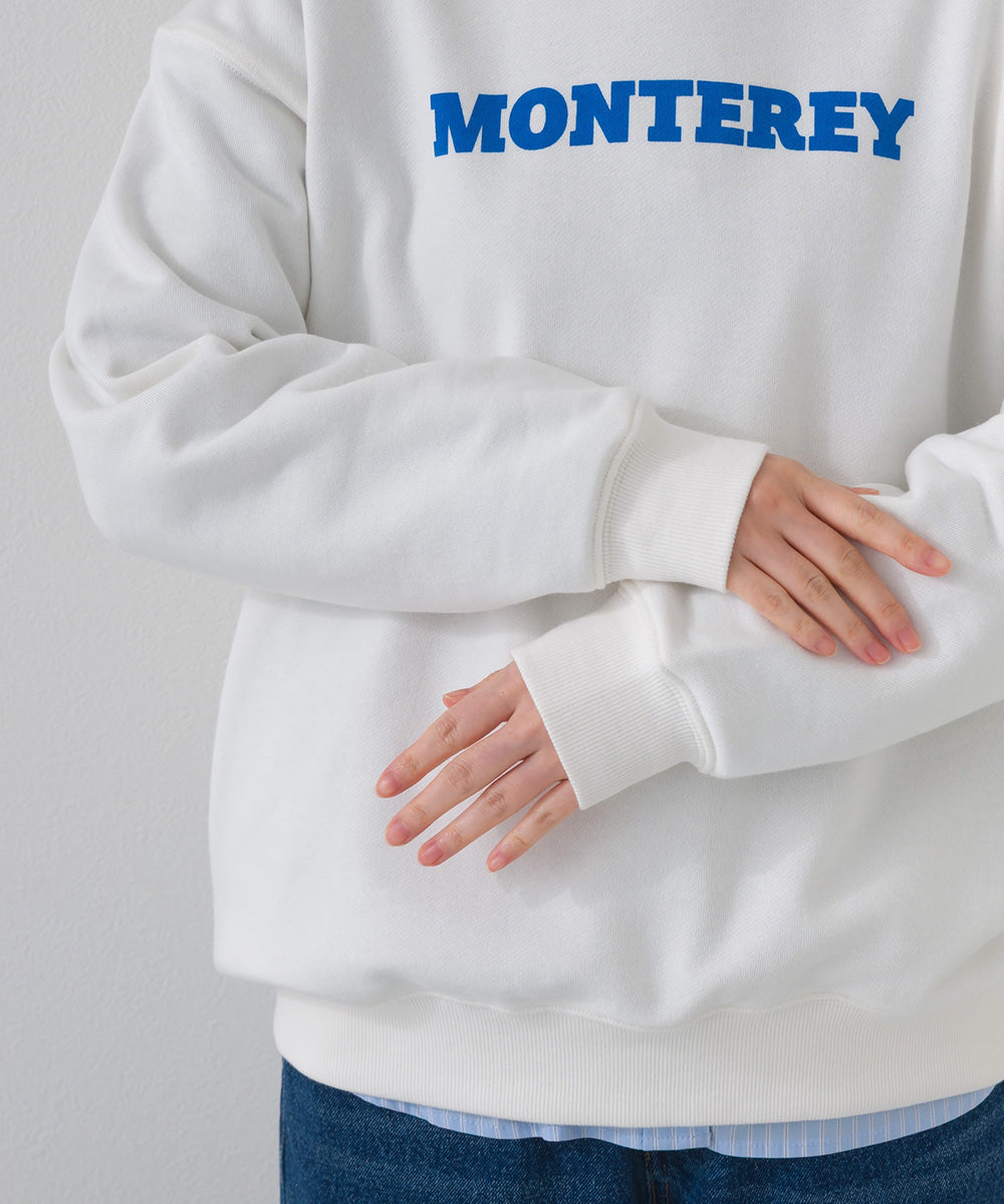 【OMNES】テック裏毛 オーバーサイズロゴスウェットトップス MONTEREY UVカット付【261W430OMN010】