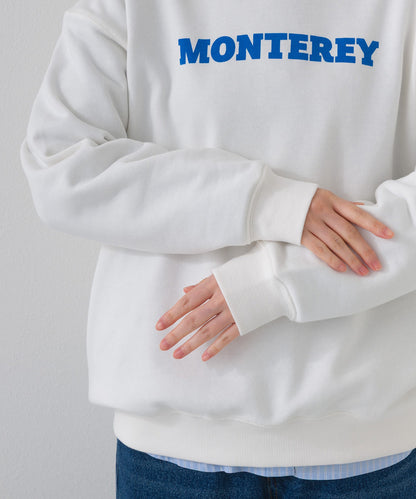 【OMNES】テック裏毛 オーバーサイズロゴスウェットトップス MONTEREY UVカット付【261W430OMN010】
