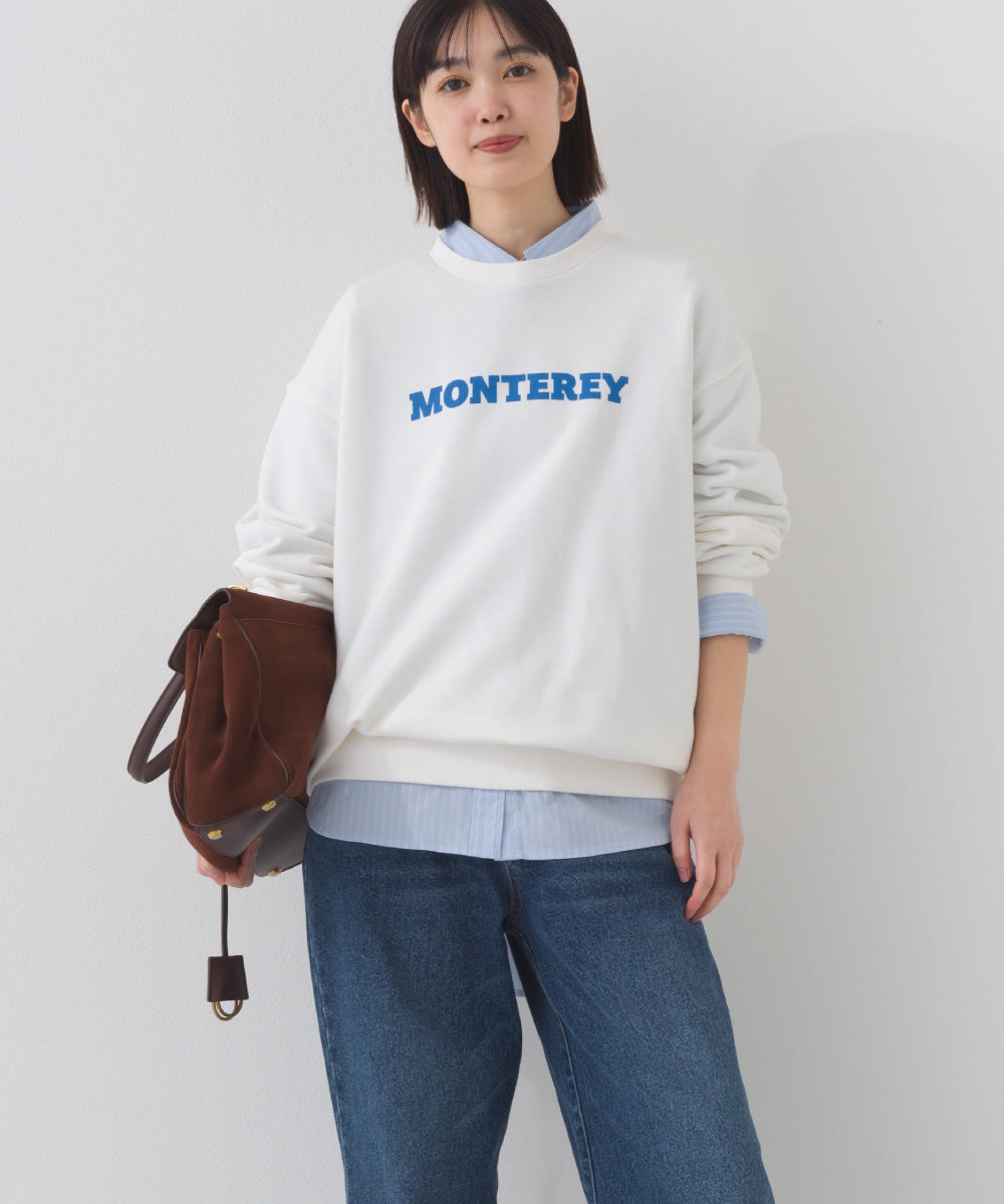 【OMNES】テック裏毛 オーバーサイズロゴスウェットトップス MONTEREY UVカット付【261W430OMN010】