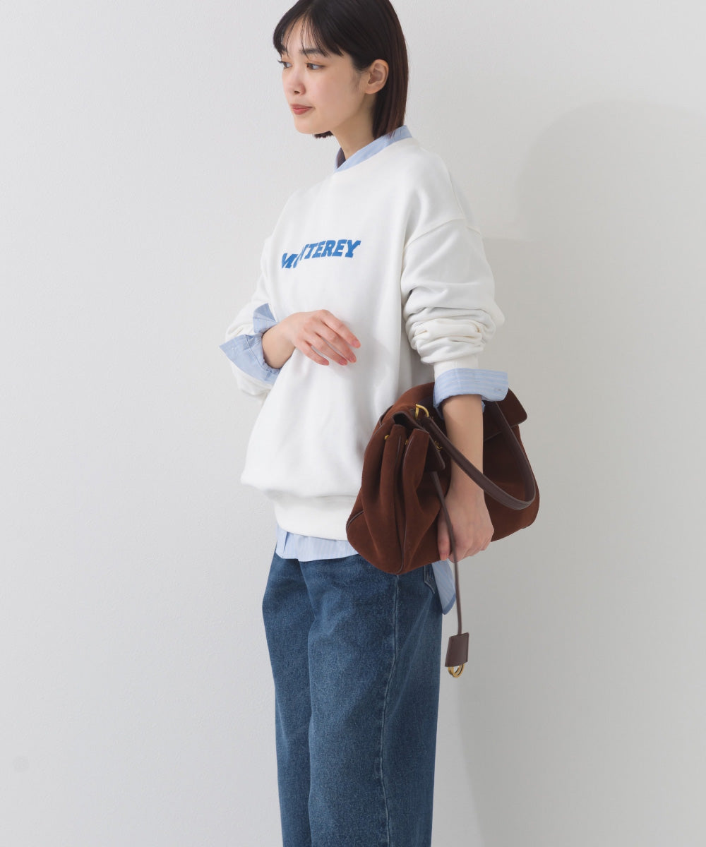 【OMNES】テック裏毛 オーバーサイズロゴスウェットトップス MONTEREY UVカット付【261W430OMN010】