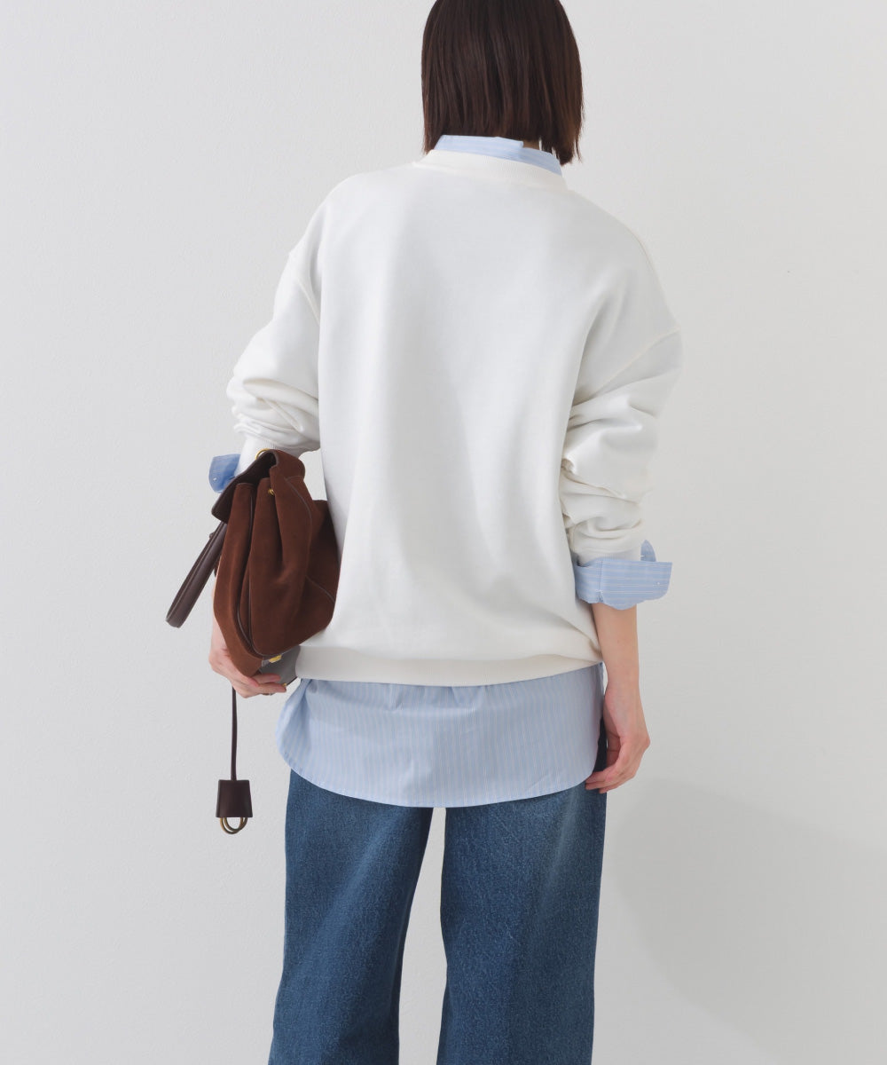 【OMNES】テック裏毛 オーバーサイズロゴスウェットトップス MONTEREY UVカット付【261W430OMN010】