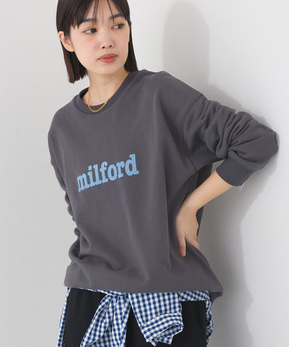 【OMNES】テック裏毛 オーバーサイズロゴスウェットトップス milford UVカット付【261W430OMN011】