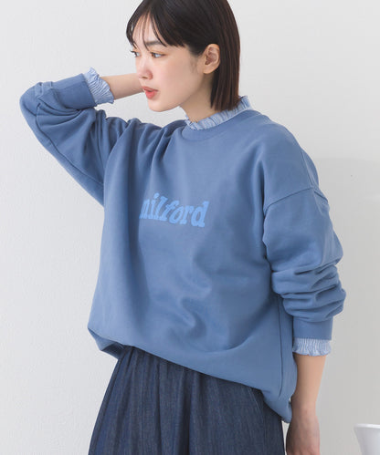 【OMNES】テック裏毛 オーバーサイズロゴスウェットトップス milford UVカット付【261W430OMN011】
