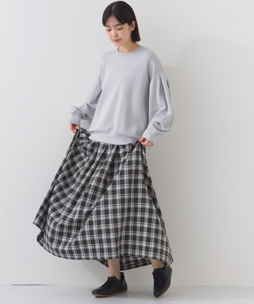 【OMNES】ソフトポンチ 袖タック長袖トップス UVカット花粉リリース付【261W430OMN012】