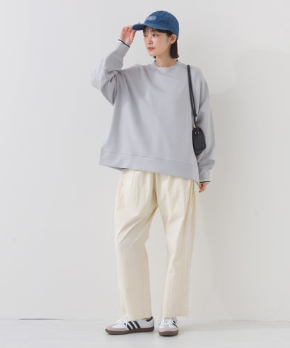 【OMNES】ソフトポンチ 脇スナップスリット入 チュニック丈長袖トップス UVカット花粉リリース付【261W430OMN013】