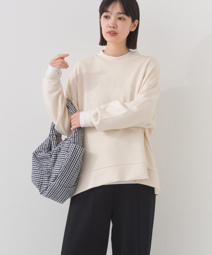 【OMNES】ソフトポンチ 脇スナップスリット入 チュニック丈長袖トップス UVカット花粉リリース付【261W430OMN013】