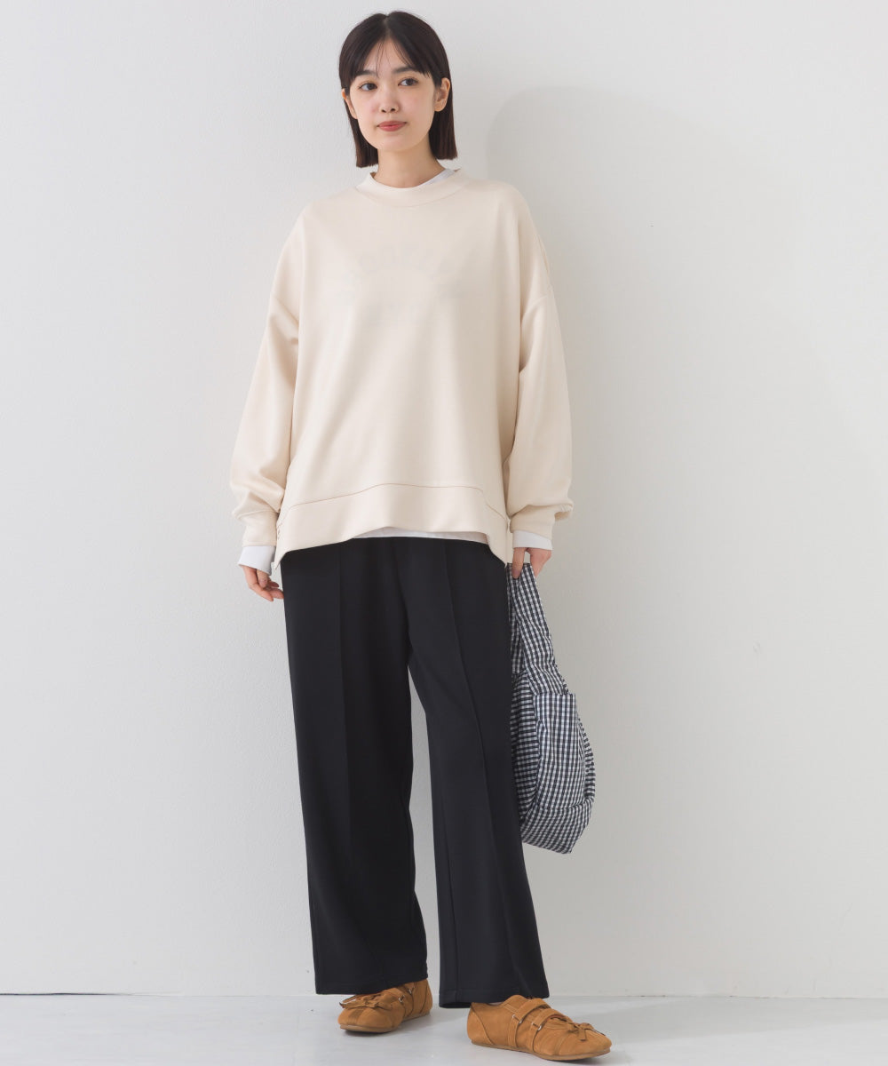 【OMNES】ソフトポンチ 脇スナップスリット入 チュニック丈長袖トップス UVカット花粉リリース付【261W430OMN013】