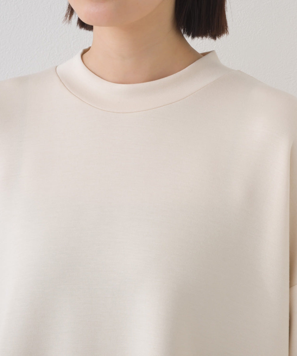 【OMNES】ソフトポンチ 脇スナップスリット入 チュニック丈長袖トップス UVカット花粉リリース付【261W430OMN013】