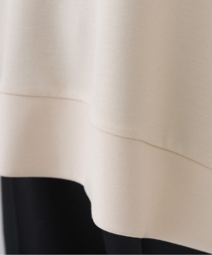 【OMNES】ソフトポンチ 脇スナップスリット入 チュニック丈長袖トップス UVカット花粉リリース付【261W430OMN013】